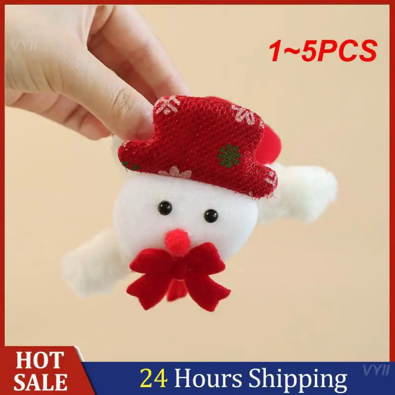 

1~5PCS Plush Hair Clip Simple And Delicate Elegant Womens Hair Accessories Christmas Fashion Festive Hairpins