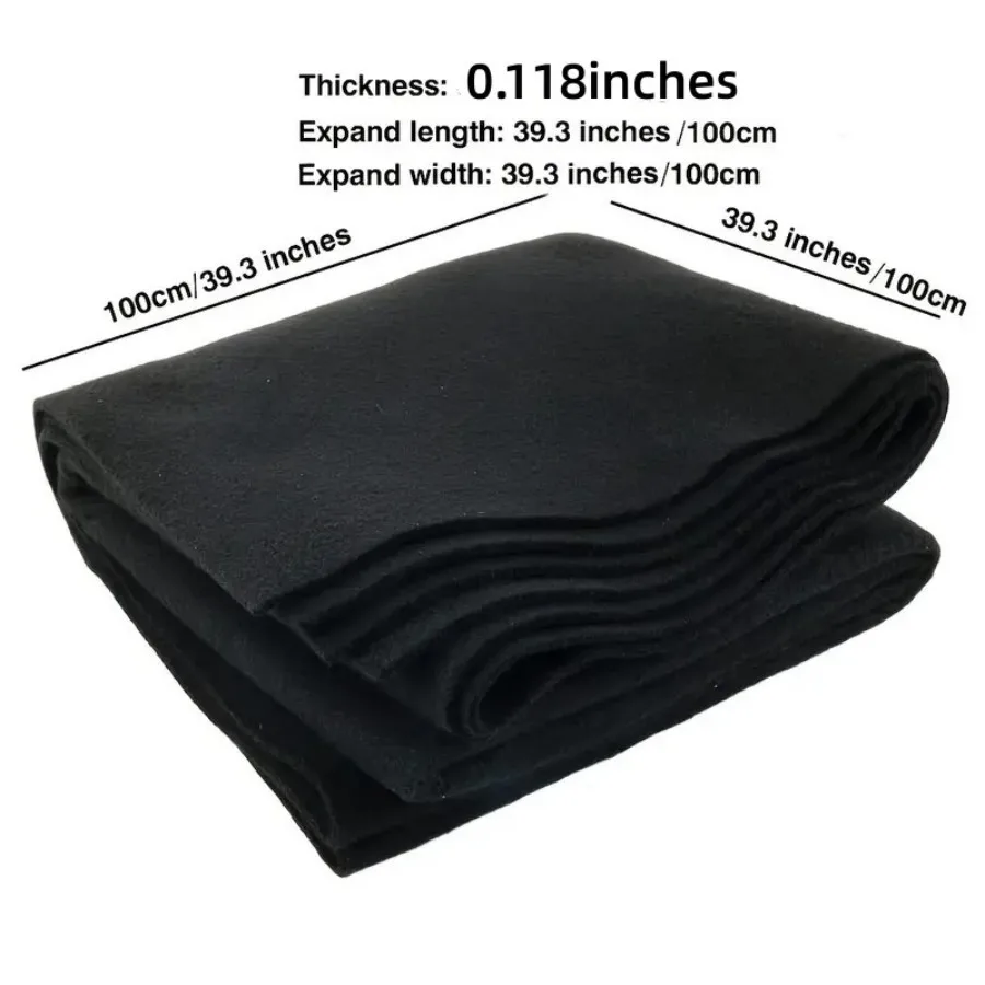 1pc 3mm Thickness SKin-friendly Fire Blanket Welding Felt Carbon Fiber Welding Protective Blanket With The Pre-oxidation And Car