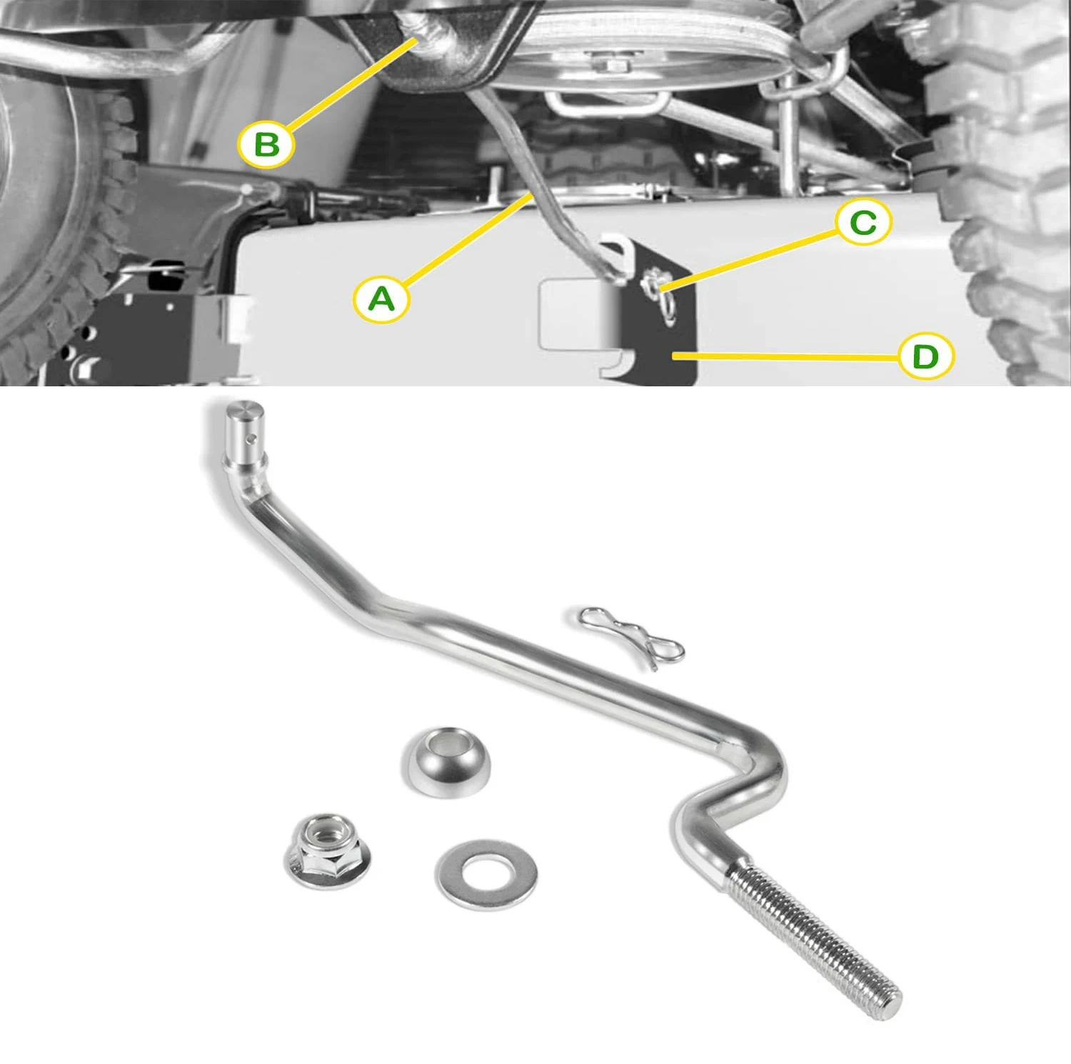 GX20497 Front Draft Arm Kit/ GX20497 Deck Lift Linkage Kit Fit for John Deere Tractor Mower 102 115 125 155C D155 LA L100 L120