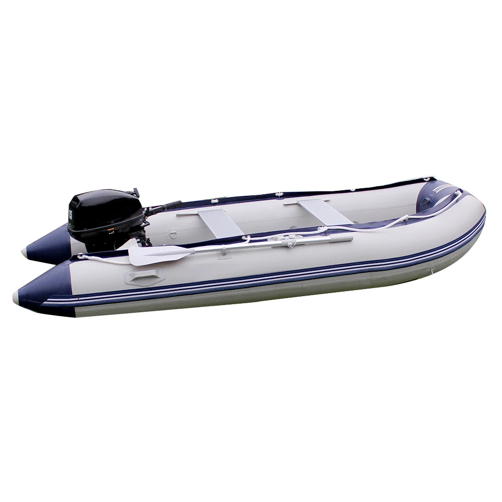 Thickened inflatable fishing boat 380cm kayak assault boat waterproof folding rowing assault