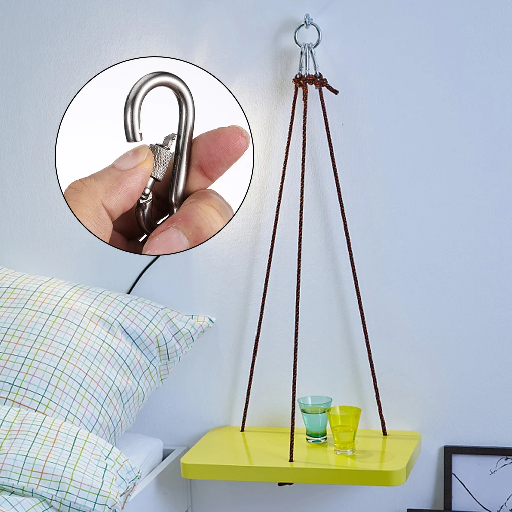 

6 шт., карабин из нержавеющей стали для альпинизма