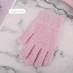 Revitalizing Exfoliating Bath Gloves - Ultimate Deep Cleanser (Pink)