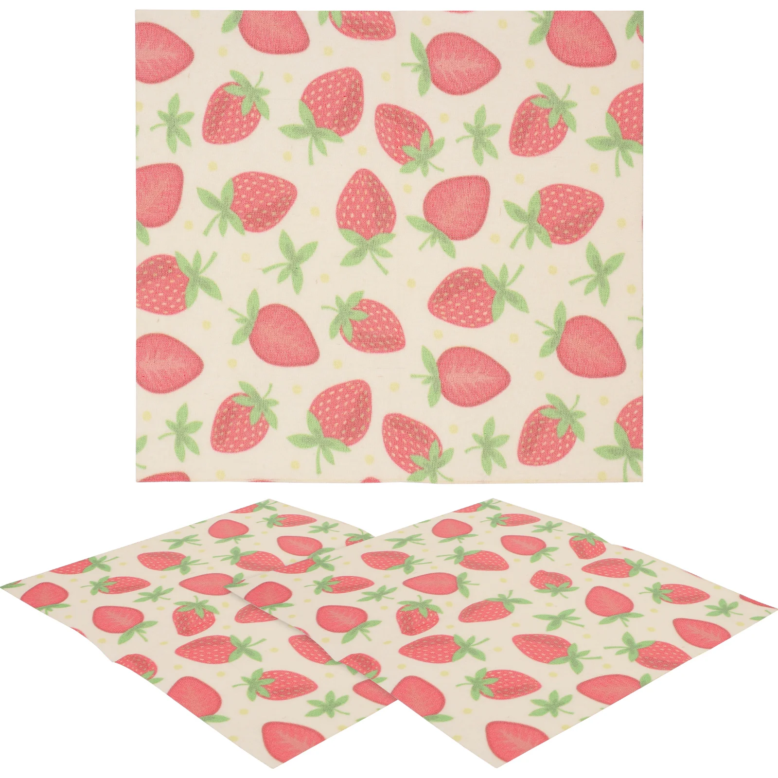 

3 Pcs Beeswax Food Wrapping Paper Fresh-keeping Wraps Baking Packing Reusable Papers Household