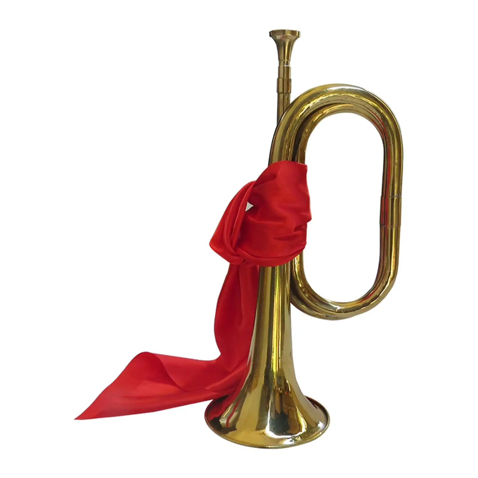 Cavalry Trumpet Portable 13in Orchestra Brass Cheering Trumpet Blowing Bugle for Exercise Professionals Show Training Beginners