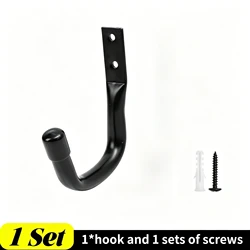 Heavy Duty Metal Garage Storage Hooks | Wall - Mounted Utility J - Hangers (1 Set)