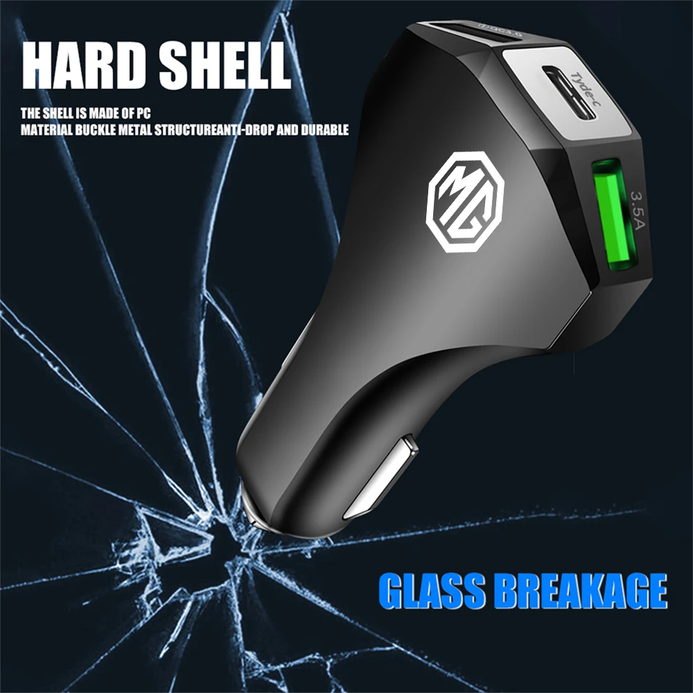 PD 35W 차량용 충전기 USB C타입 어댑터 고속 충전 액세서리 (모리스 가라지 MG MG3 MG5 MG6 MG7 ZS GT EZS EHS Phev RX5 ZT 용)