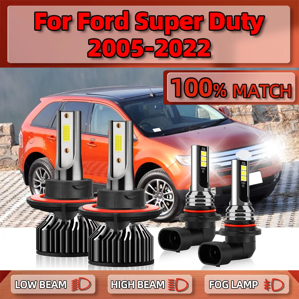 

40000LM Super Bright Car Light 240W High Low Beam Fog Lamps 12V 6000K For Ford F-250 Super Duty 2005-2018 2019 2020 2021 2022