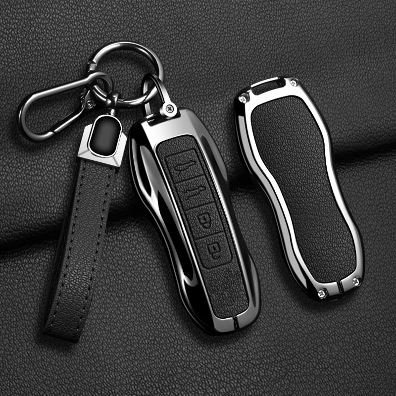 Zinklegierung Autoschlüsselhülle für Porsche Panamera Spyder Carrera Macan Cayman Cayenne 911 970 981 991 Autoschlüsselanhänger – Detail 24