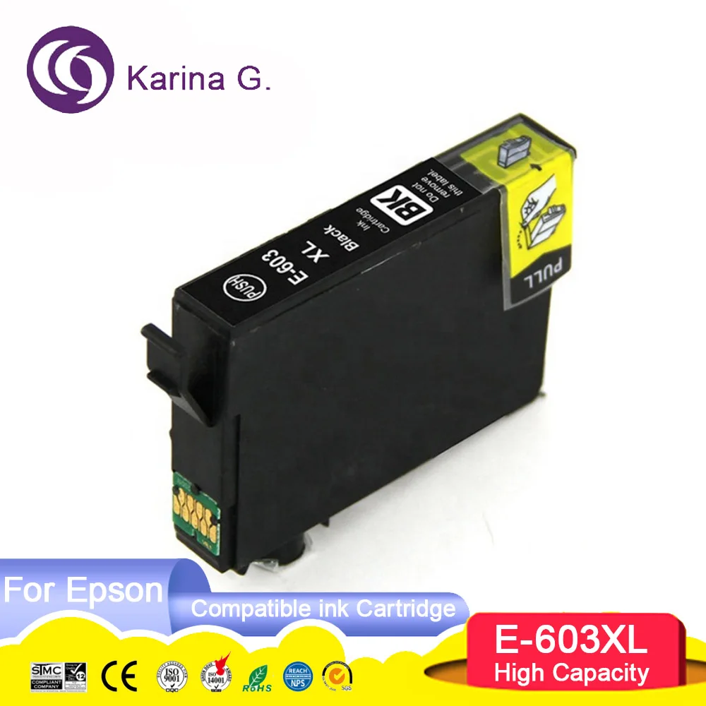 Compatible 2 Black Epson 603XL High Capacity Ink Cartridges