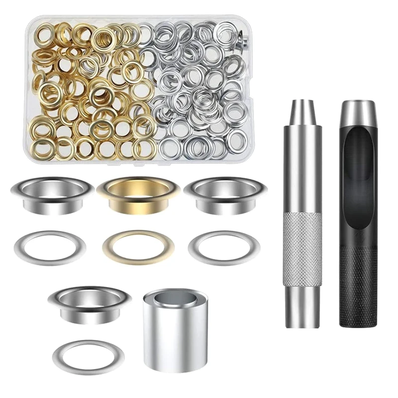1 Set Of Hole Punch Tool Metal Eyelet Installation For Bag Hole Cloth Fabric Canvas Garment Diameter 12Mm Durable Easy Install