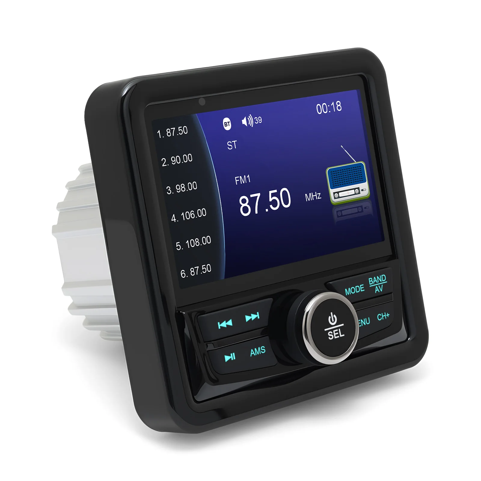 Waterproof Yacht MP3 Player Multifunctional Marine Boat Radio Stereo Bluetooth-c