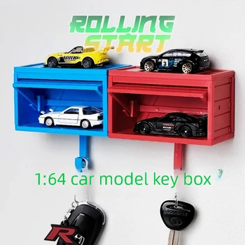 Portachiavi da garage per auto con porta chiavi apribile, salvaspazio, resistente, per appassionati di veicoli, regalo creativo, accessori per la conservazione delle chiavi