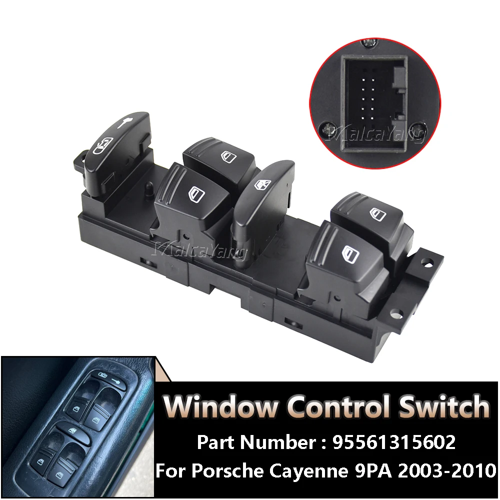 For Porsche Cayenne 9pa 20032010 Electric Master Window Control Switch