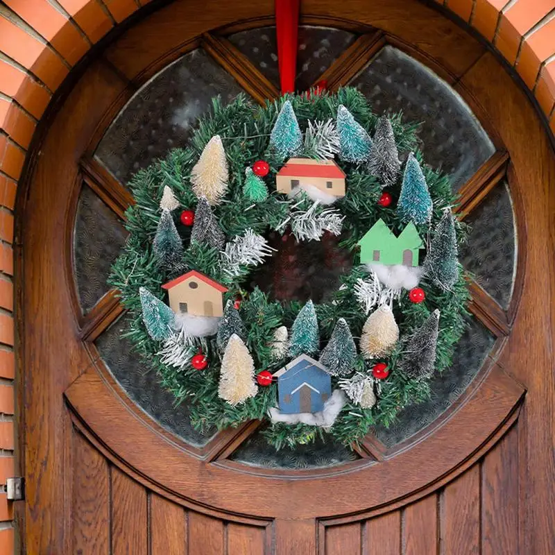 

Рождественский венок со светодиодными лампочками, искусственная сосновая гирлянда, декоративные кольца, креативные летние Подвесные Украшения для стен и окон