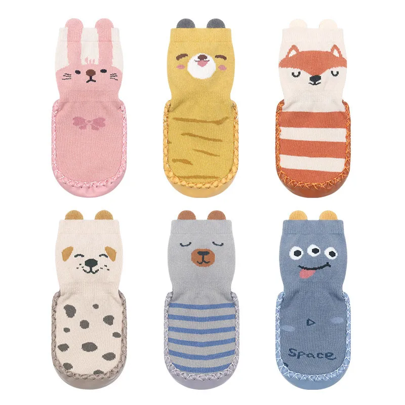 Cute Cartoon Baby Floor Socks Thin Style Non Slip Girls Toddler