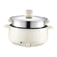 Electric Cooking Pot Nonstick 1.7L Stainless Steel Multifunctional 3 Gear Electric Skillet for Noodles Ramen Porridge Eggs 2