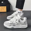 Men's Vulcanized Shoes Trendy Personalized Teenagers Casual Shoes Round Toe Lace-Up Plus Size Platform Shoes Men Shose For Sale 1