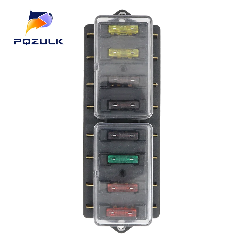 Auto-Sicherungshalter 4/6/8/10/12-Wege-Schaltung Standard ATO Blade Fuse Box Blockhalter 12V/24Ve für 22mm Lenker Motorräder E-Bikes – Detail 10