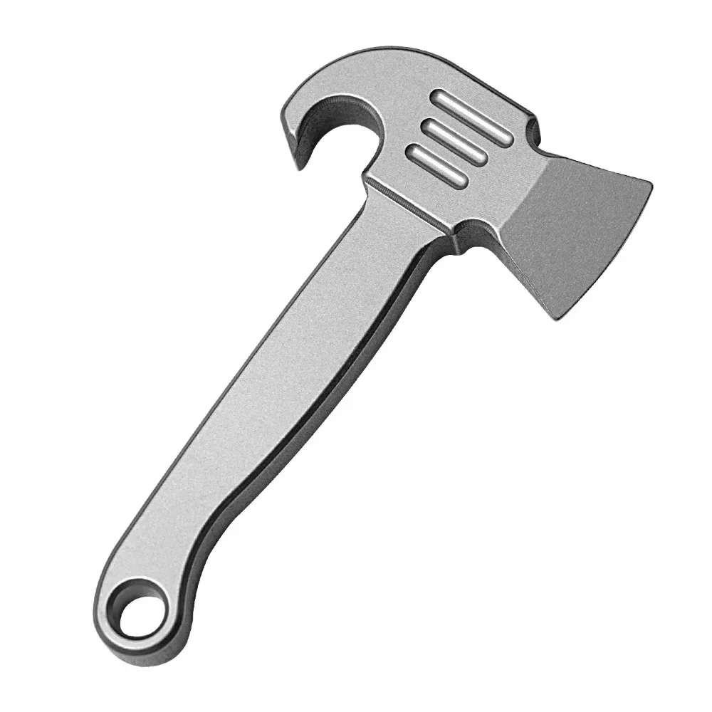 Mini titanium alloy pendant pry bar keychain pendant EDC multifunctional courier tool bottle opener 6
