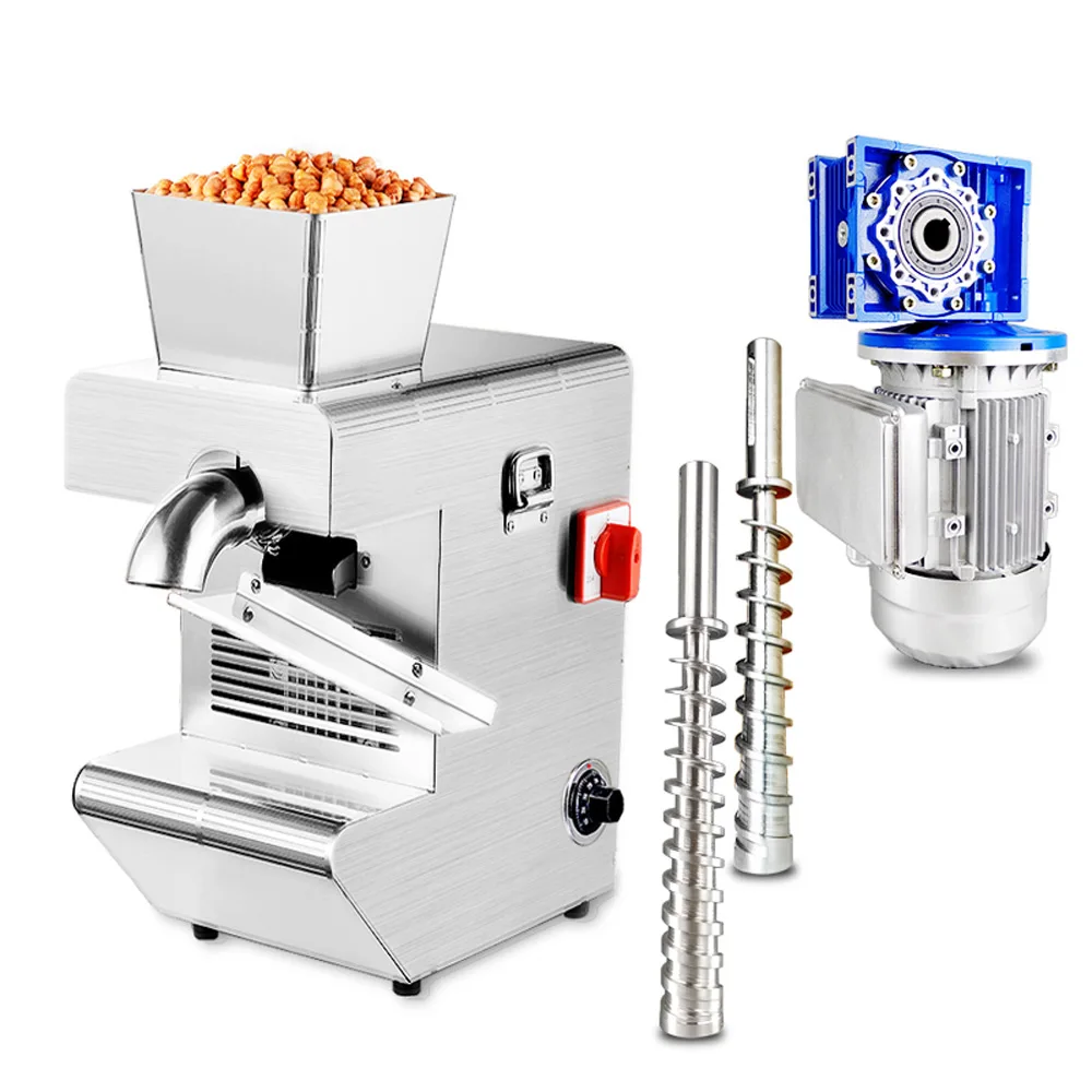 Peanut Oil Presser Intelligent Cold and Hot Oil Presser Electric Pressing Machine Stainless Steel Peanut Sesame Press