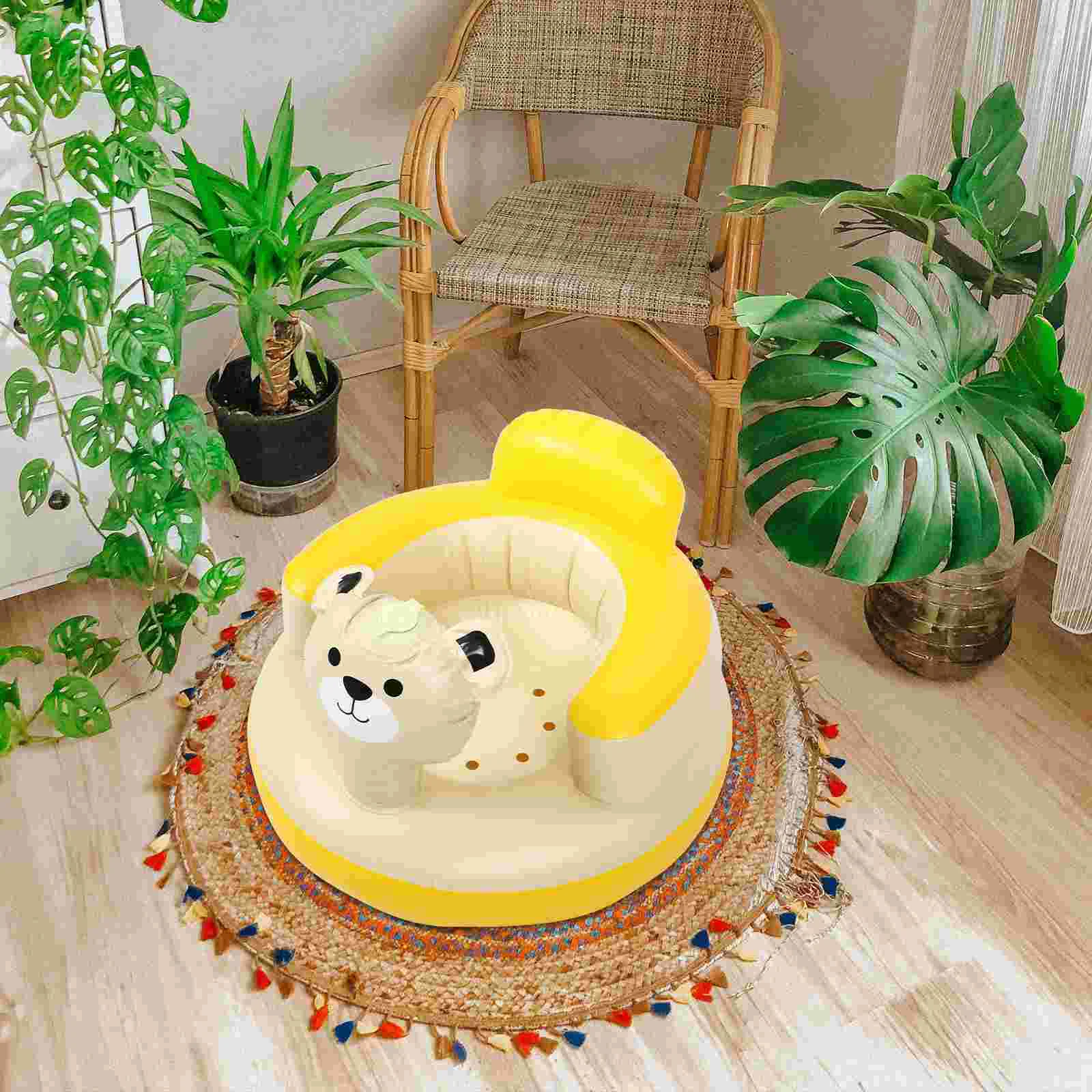 

Children's Inflatable Sofa Couches Baby Seat for Sitting up Seats Infants Back Support Anti-fall Pvc Toddler