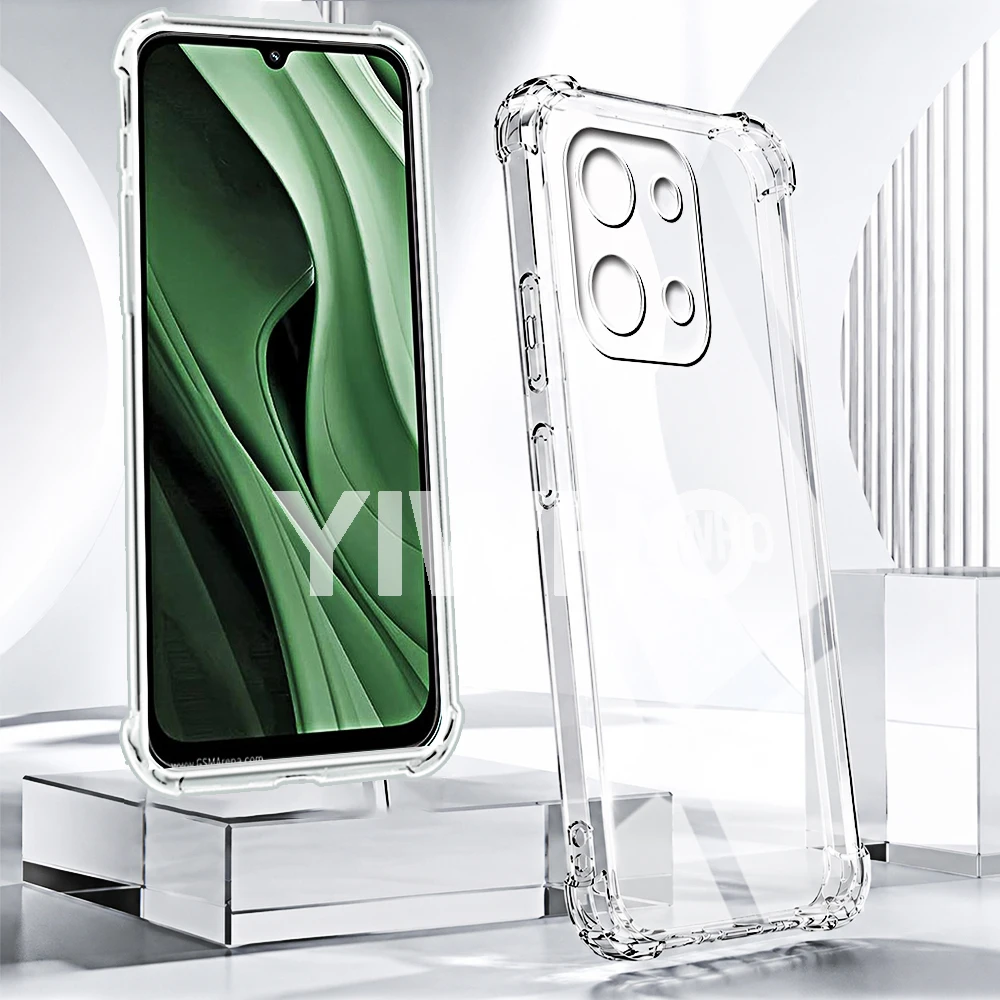 Transparent Shockproof TPU Back Cover - Soft Clear Protective Case