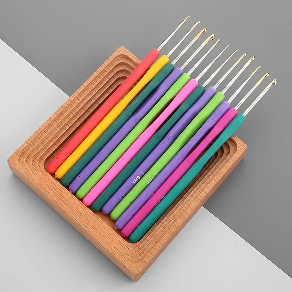 

New Crochet Hooks 0.5-2.4mm Extra Fine Crochet Needles With Colorful Soft Rubber Grip Cushioned Handles Crochet Knitting Needles