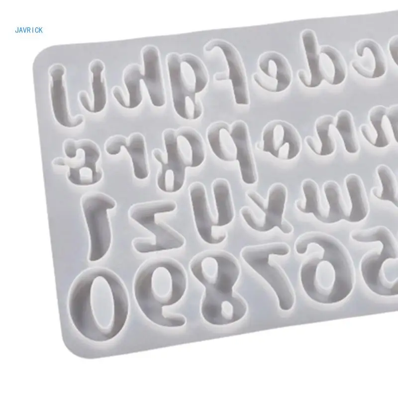 

Letter Number Mold Alphabets Keychain Pendant Silicone Molds Epoxy Resin Mould