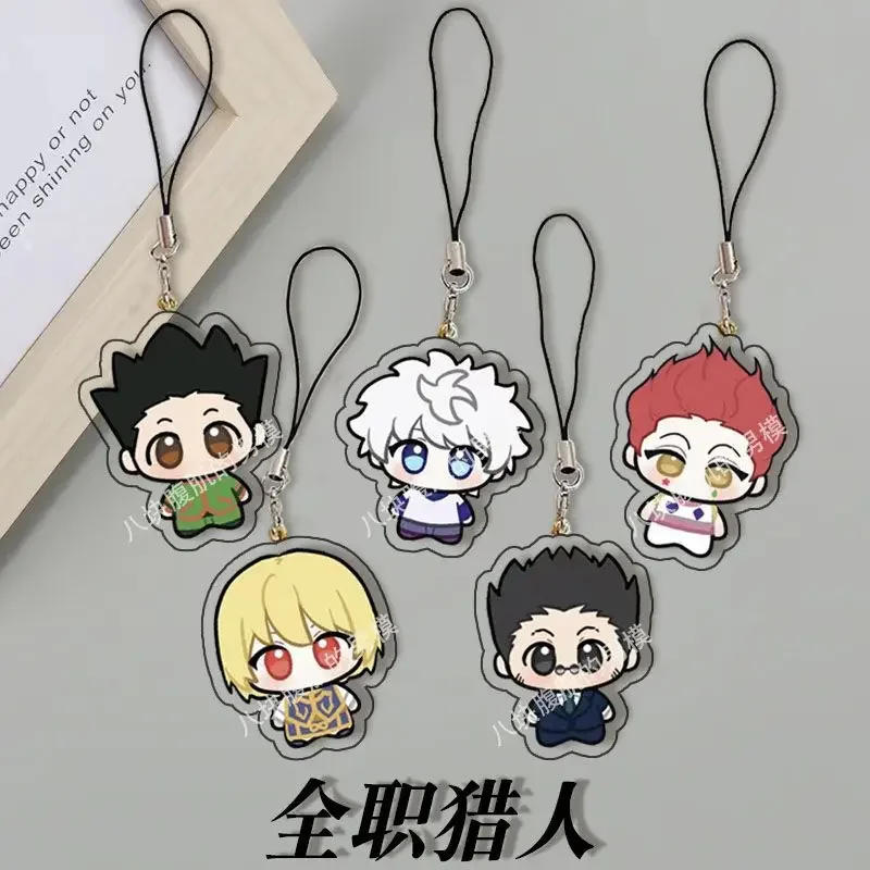 

Anime HUNTER×HUNTER Gon Freecss Killua Zoldyck Hisoka Leorio Paladinight Kurapika Acrylic Keychain Backpack Mobile Phone Pendant