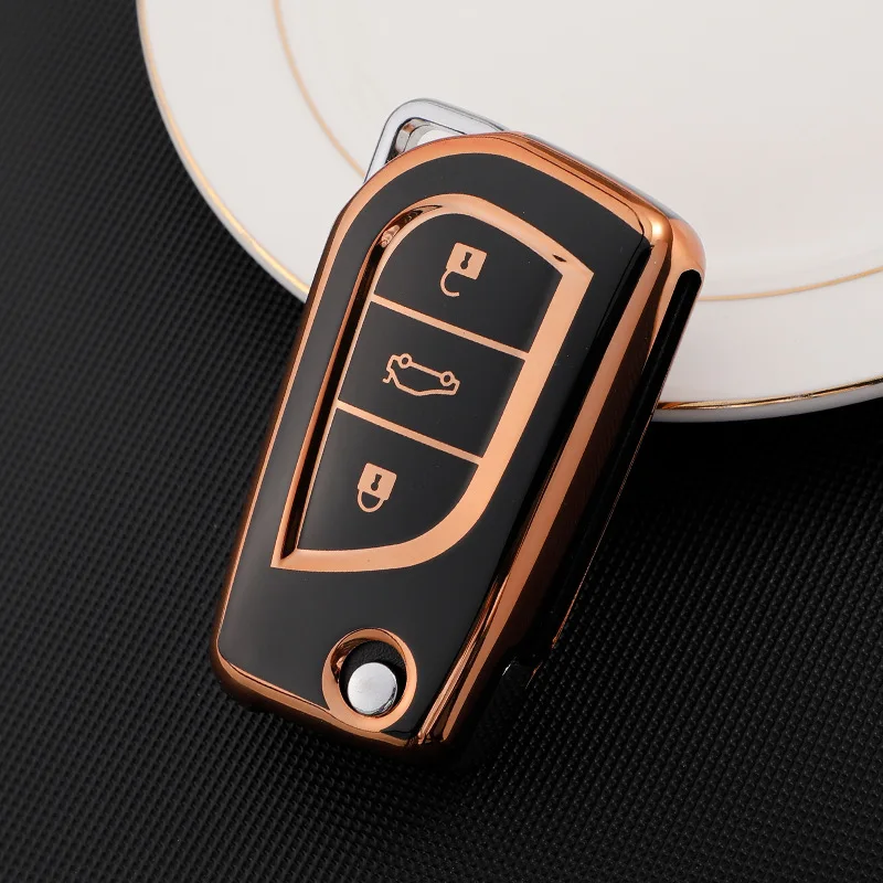 Tpu Car Key Case Cover For Toyota Auris Corolla Avensis Verso Yaris