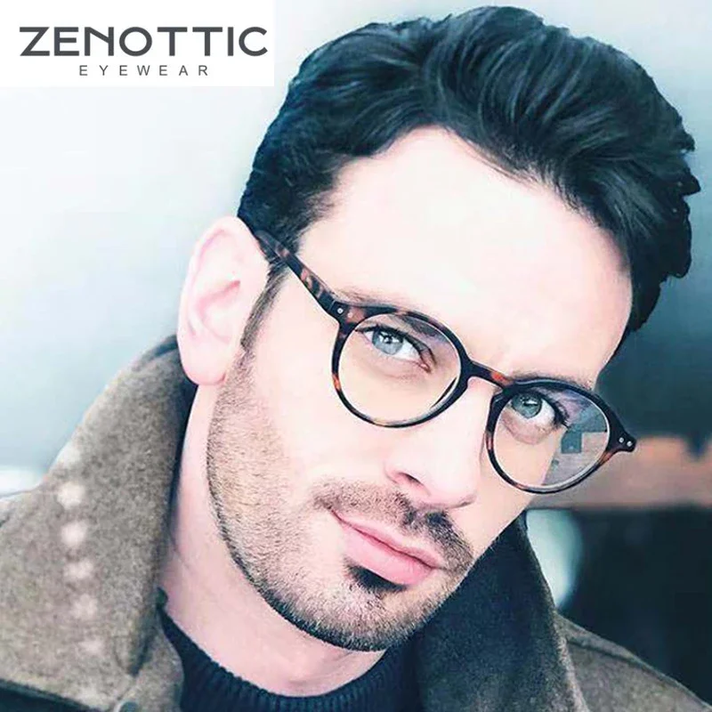 Reading Glasses ZENOTTIC 2025 Retro Reading Glasses Anti Blue Light Blocking Readers Fashion Lightweight Eyeglasses Women Men Diopter 0 to 4.0