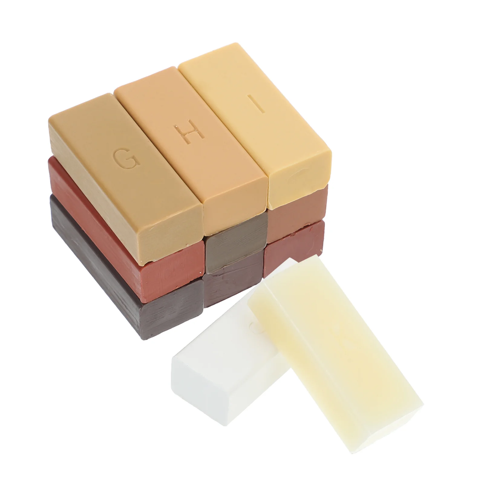 11 Pcs Wood Floor Repair Wax Drywall Patch Tape Door Kit Encaustic Medium Hot Plate Kits Ceramic Tile Scratch Remover Mud