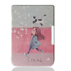 Slim PU Leather Folio Cover for PocketBook Basic Lux 4 - Lightweight and Durable (NH)