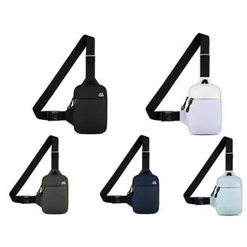 Borsa sportiva da petto Borsa a tracolla singola da uomo Piccola borsa semplice impermeabile per cellulare Borsa da fitness per esterni Marsupio da donna