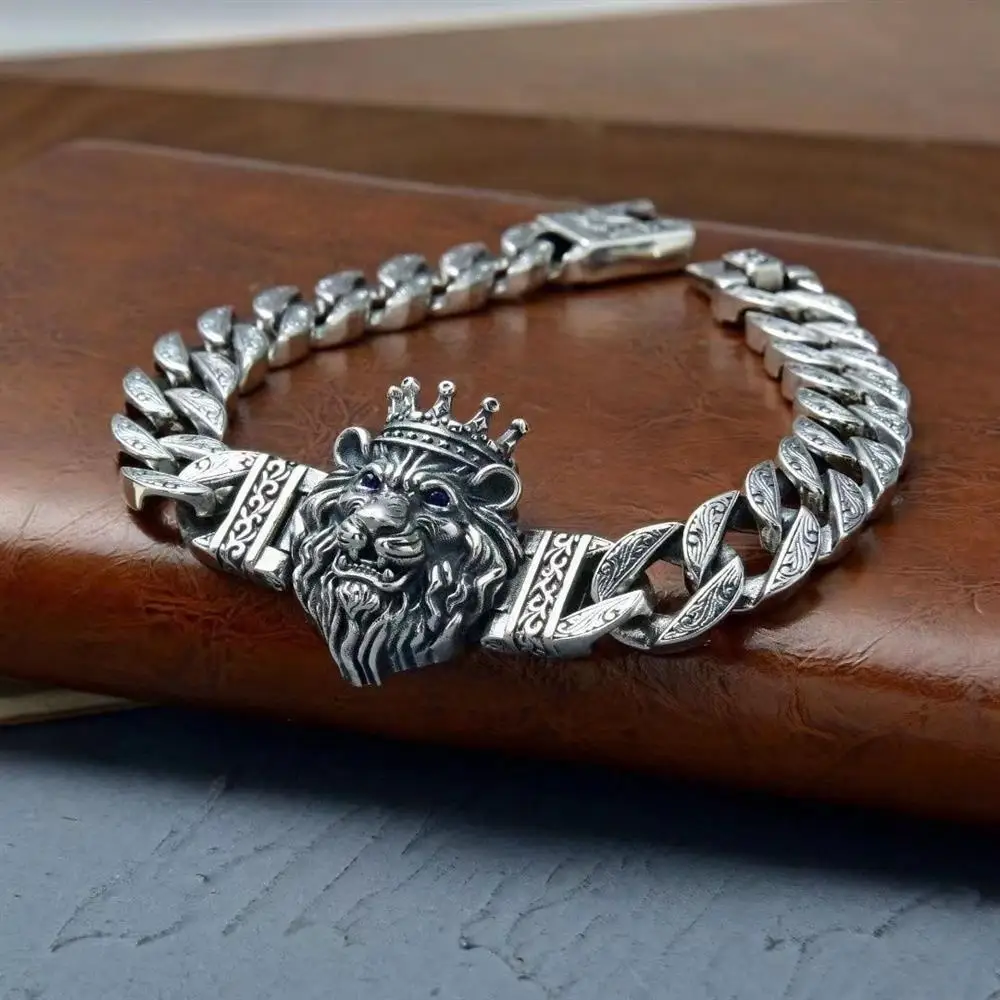 

Vintage Dominant Lion Bracelet Personalized Men's Trend Fashion Punk Rock Hip Hop Versatile