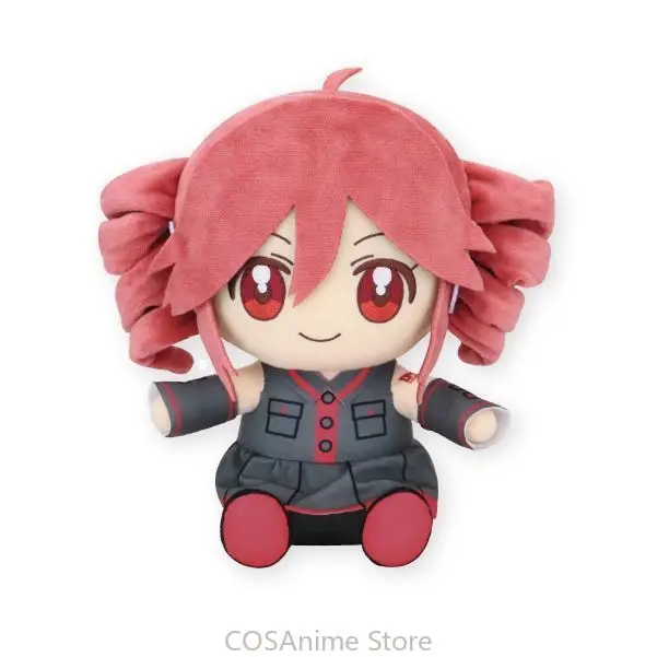 20CM Anime Kasane Teto Plush Doll Idol Figure Clothes Dress Up Doll Cute Soft Cotton Body Outfit Plushie Plait Birthday Gift