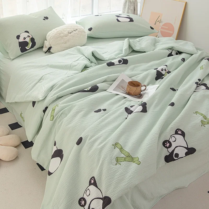 

Summer New Bubble Cotton Summer Blanket Cool Silk Summer Quilt Airable Cover
