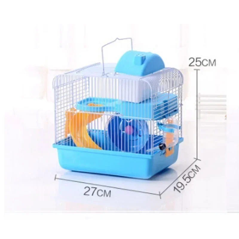 Small Castle Hamster Cage Exterior Pet Cage Portable Cage Double Layer Hamster Golden Bear Big Castle Cage