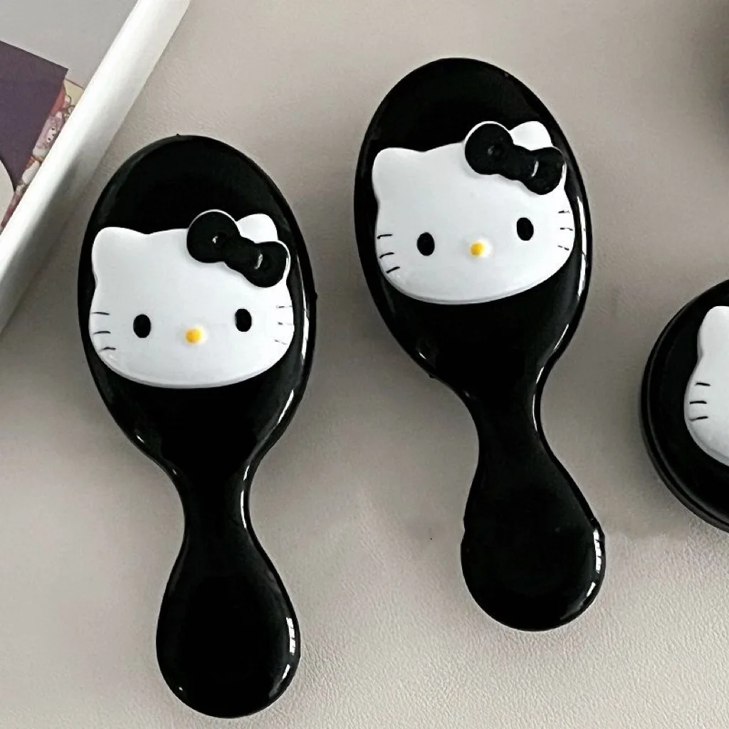 Sanrio Hello Kitty Kawaii Air Cushion Comb Cartoon Anime Kitty Cat Doll Girl Heart Cute Portable Comb Gifts for Girls hair brush comb hair comb hair comb set