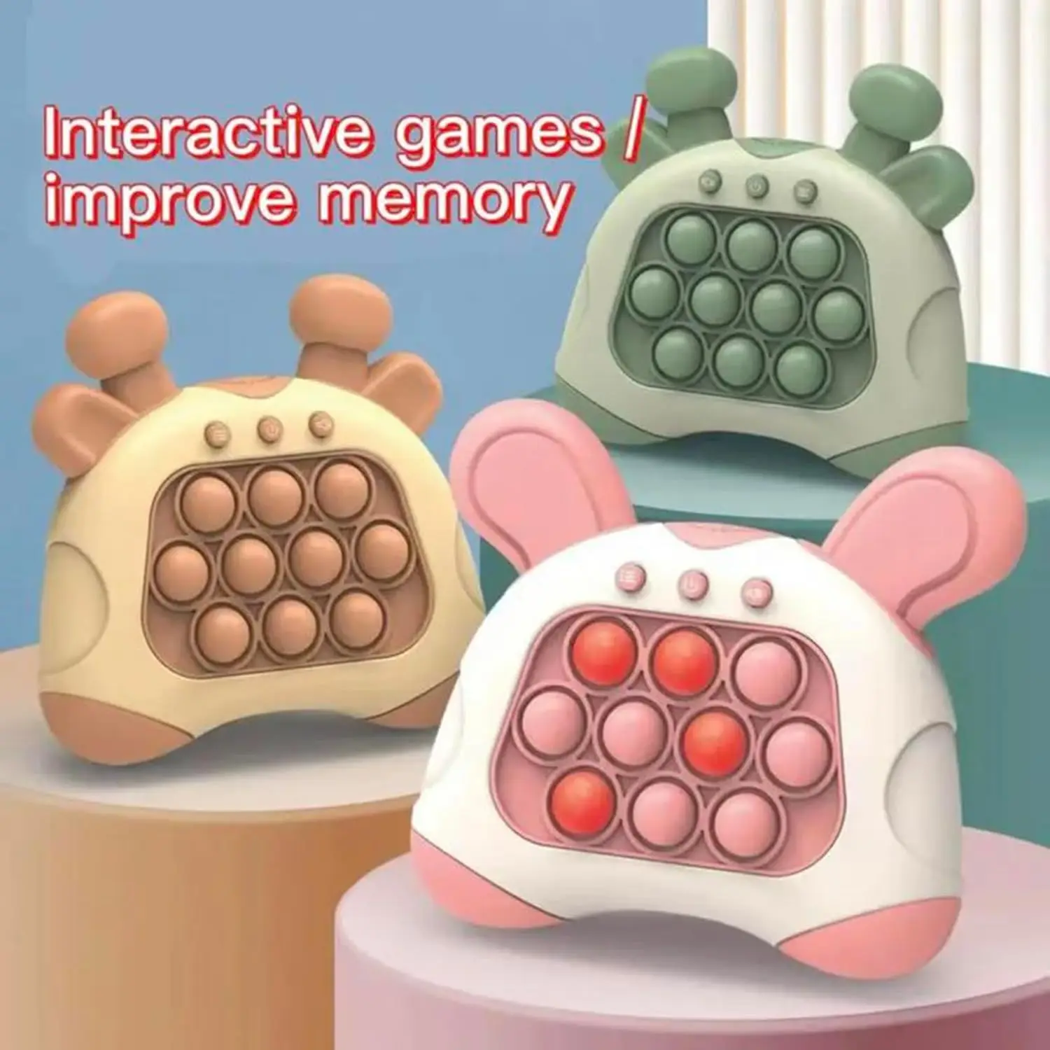 Light-Up Bubble Pop Handheld Game & Sensory Toy