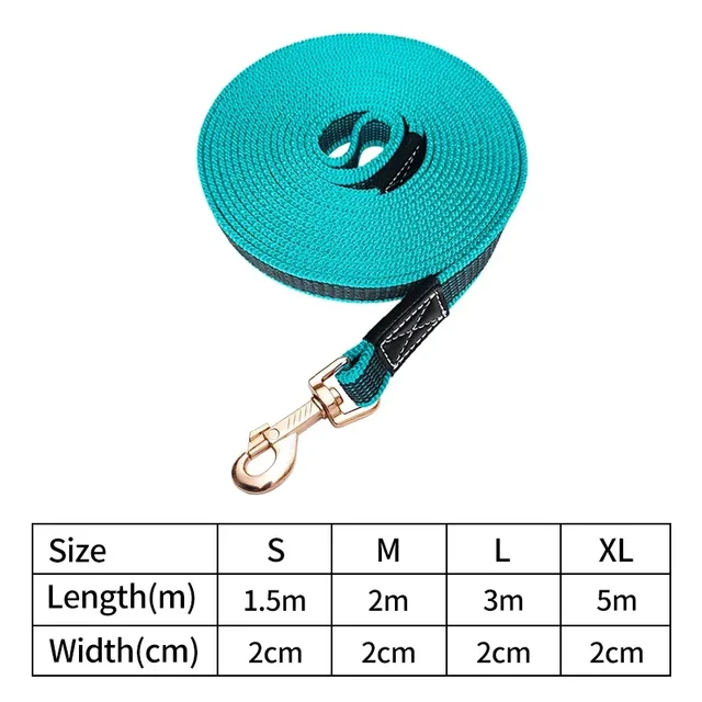 1.5/2/3/5M Pet Leash Non Slip Long Threads Dog Leash for Dogs Bright Color Outside Traning Dogs Traction Rope Pet Accessories 6