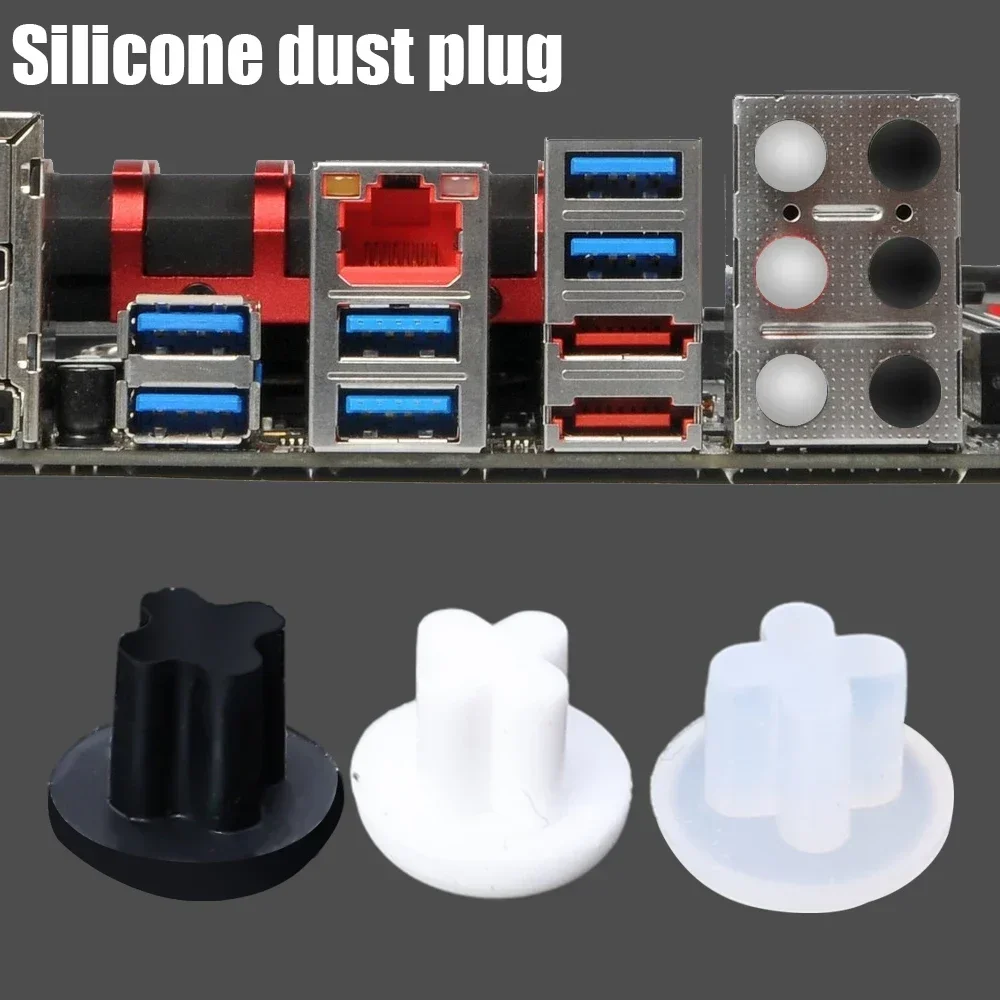 1/5/10/20PCS 3.5mm Headphone Jack Hole Silicone Dust Plug For Audio Microphone Interface Anti-dust Stopper Dustplug Cover