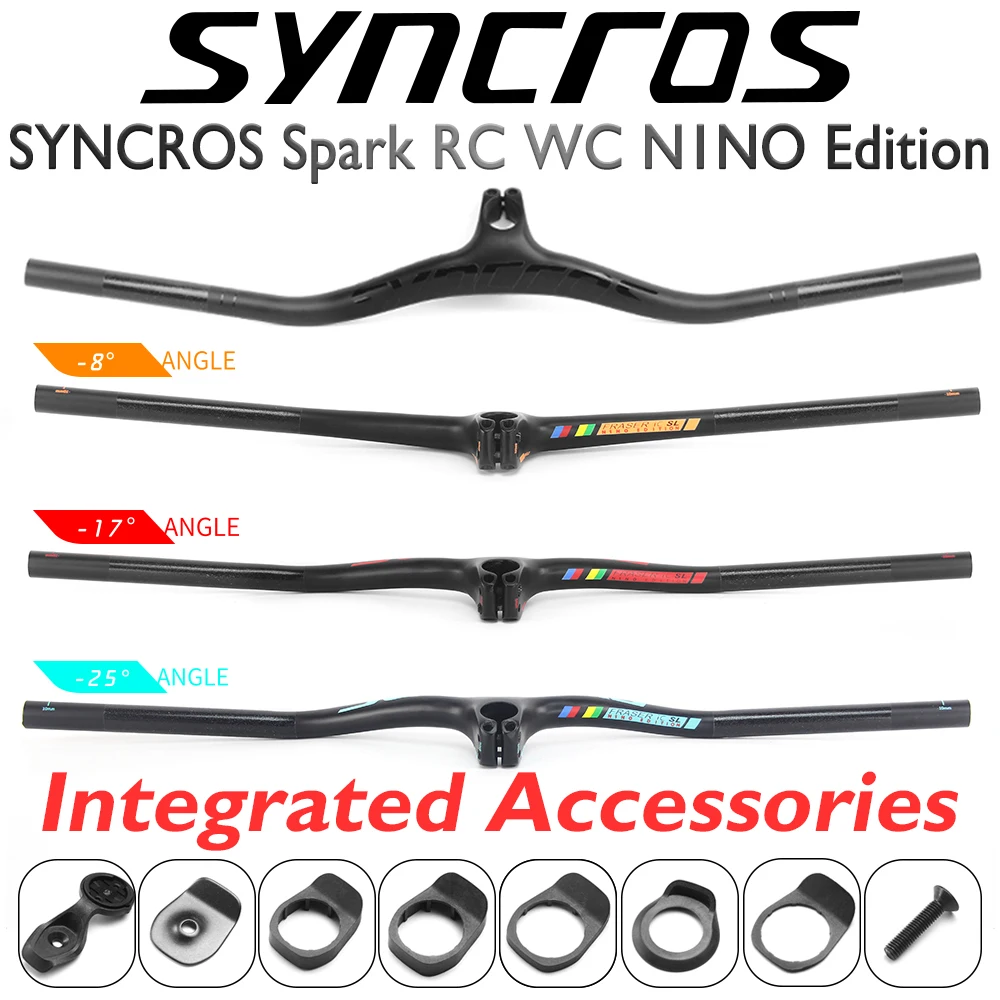 syncros Carbon Fiber MTB Bicycle Integrated Handlebar FRASER IC SL