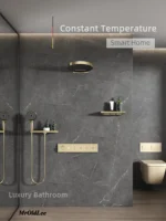 Shower System Set 2025 in Wall Mount With Thermostatic Multi-Function Mixer Rainfall For Showering Luxury Bathroom Smart Home 3