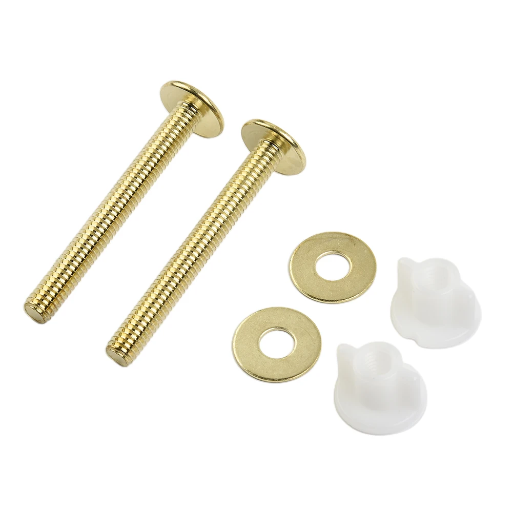 

2pcs Toilet Water Tank Bolt Kit 304 Stainless Steel Home Closestool Universal Bolt Through Set Bathroom Toilet Fixtures
