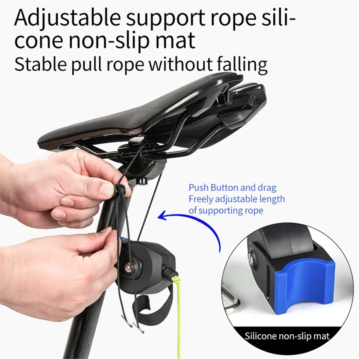 BAAU Bicycle Traction Rope Mountain Bike Pull Rope Bike Trailer Towing Device Riding Gear Accessories
