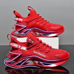 All-match Men's Blade Running Shoes Breathable Sneakers Jogging Shoes Fashion Antiskid Damping Sports Shoes Training Zapatillas