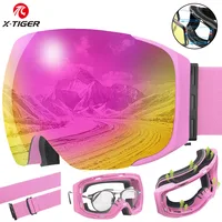X-TIGER Ski Goggles Snow Glasses Anti-Fog Big Ski Mask Glasses Outdoor Skiing Sport Snowboard Accessories 1