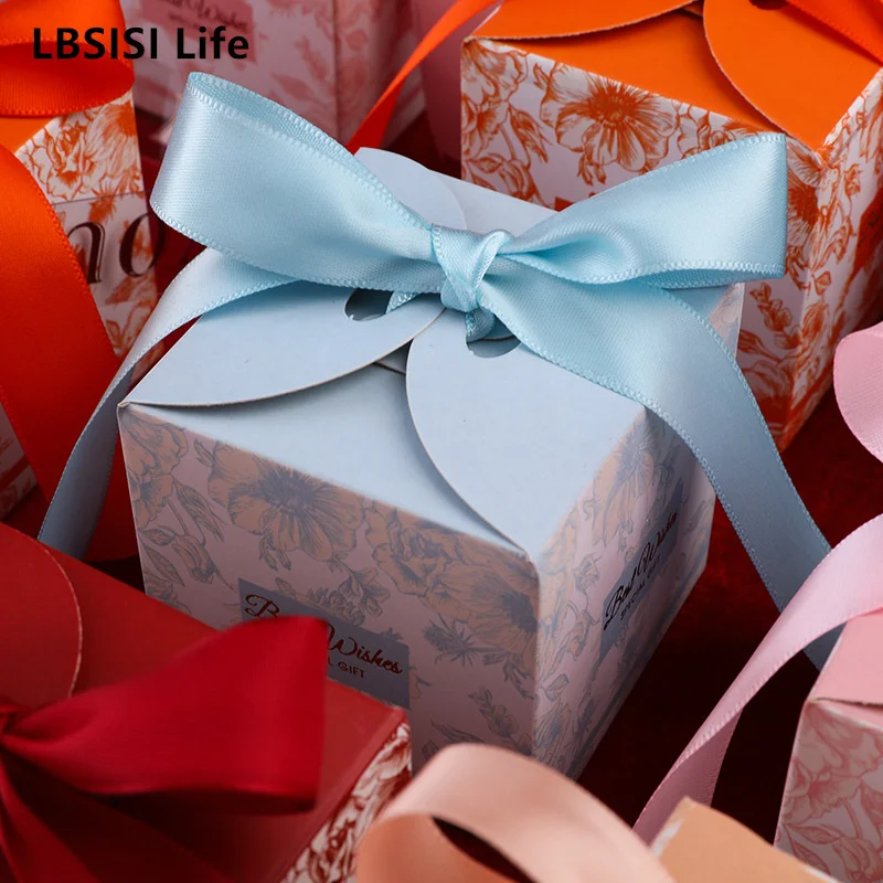 

Подарочная коробка для конфет LBSISI Life, складная квадратная коробка с чернилами в Европейском стиле, украшение для свадьбы