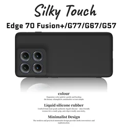 Premium Liquid Silicone Protective Case - Sleek & Durable Design - Motorola Moto G37 Power (Black)